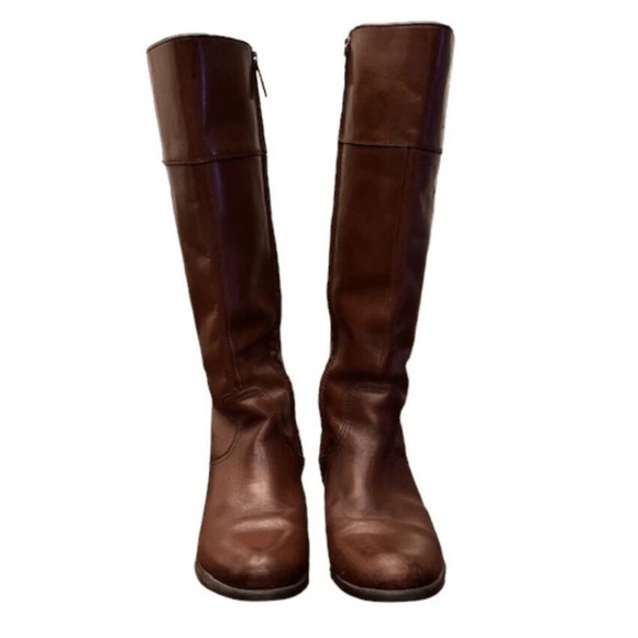 Bussola Antwerpen Leather Riding Boots in Rust Brown - Picture 1 of 16